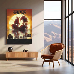 One Piece Metal Poster | Pirate Adventure Wall Art | Luffy & Crew Anime Decor - TURTLEWINGS