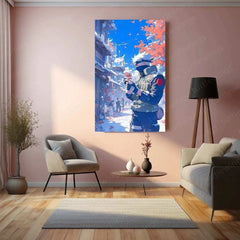 Kakashi Hatake Metal Poster | Naruto Ninja Art | Sharingan & Hokage Wall Decor - TURTLEWINGS