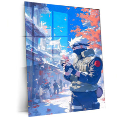 Kakashi Hatake Metal Poster | Naruto Ninja Art | Sharingan & Hokage Wall Decor - TURTLEWINGS
