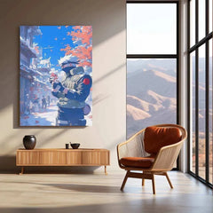 Kakashi Hatake Metal Poster | Naruto Ninja Art | Sharingan & Hokage Wall Decor - TURTLEWINGS