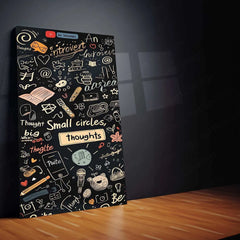 Doodle Double Metal Poster | Fun & Creative Abstract Art | Vibrant & Playful Wall Decor - TURTLEWINGS