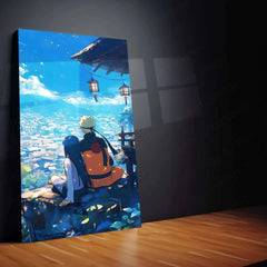 Naruto and Hinata Metal Poster | Iconic Couple Anime Art | Love & Adventure Wall Decor - TURTLEWINGS