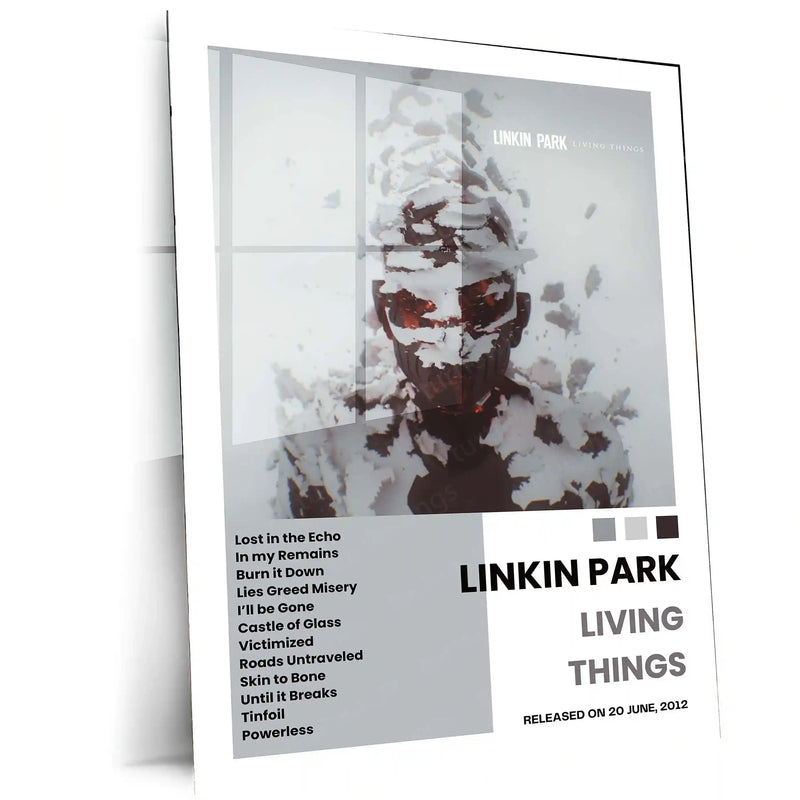 Linkin Park Metal Poster Collection – 11 Iconic Albums | Premium Music Wall Art | Buy Single, Set of 8, or Complete Set of 11