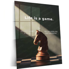 Horse Head Chess Piece – Symbolic Metal Artwork - TURTLEWINGS