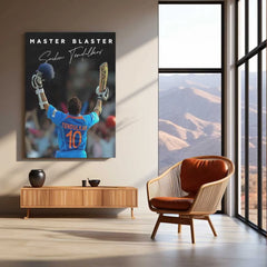Cricket Metal poster | Sachin Tendulkar Metal Poster – Master Blaster - TURTLEWINGS