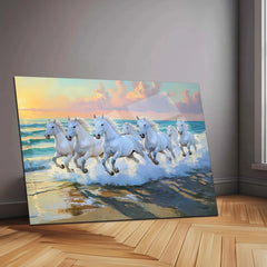 7 Horses Vastu Metal Frame – Symbol of Success & Prosperity 1 - TURTLEWINGS