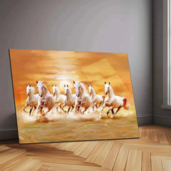 7 Horses Vastu Metal Frame – Symbol of Success & Prosperity - TURTLEWINGS