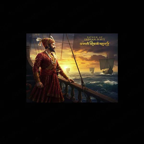 Chhatrapati Shivaji Maharaj Metal Frame | Warrior King Wall Art | Metal Frame 11