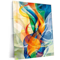 🎨 Abstract Art Metal Frame | Modern Aesthetic Wall Décor for Creative Spaces 03 - TURTLEWINGS
