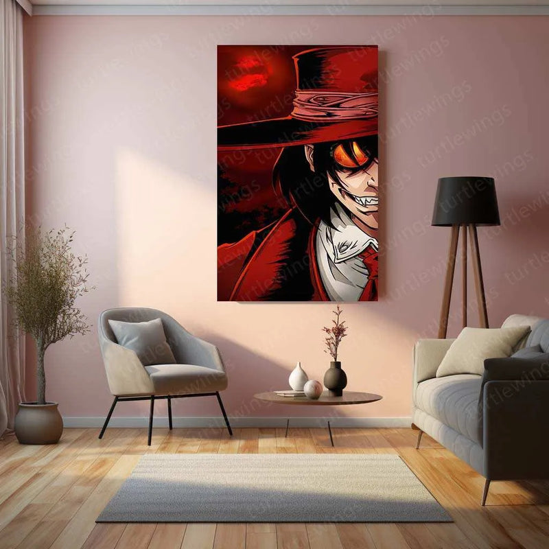 Alucard Poster – Powerful Vampire from Hellsing Anime - TURTLEWINGS