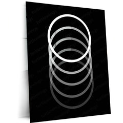 🎨 Abstract Art Metal Frame Poster | Modern Aesthetic Wall Décor for Creative Spaces - TURTLEWINGS