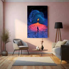 Abstract Art Metal Poster – Modern Geometric & Aesthetic Wall Decor - TURTLEWINGS