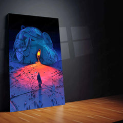 Abstract Art Metal Poster – Modern Geometric & Aesthetic Wall Decor - TURTLEWINGS