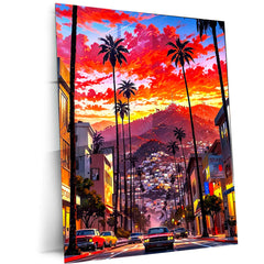 Abstract Metal Poster | Abstract Car Metal Poster | Futuristic Auto Art for Wall Decor - TURTLEWINGS