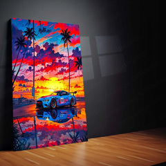 Abstract Metal Poster | Abstract Car Metal Poster | Futuristic Auto Art for Wall Decor 01 - TURTLEWINGS