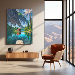 Abstract Metal Poster | Abstract Nature Art Metal Poster | Modern Organic Wall Decor - TURTLEWINGS