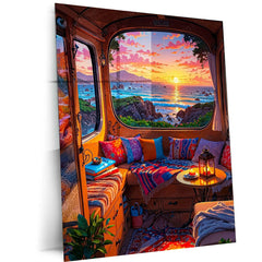 Abstract Metal Poster | Abstract Nature Art Metal Poster | Modern Organic Wall Decor 01 - TURTLEWINGS