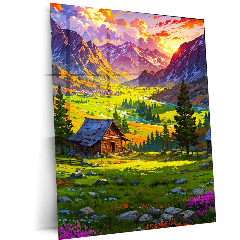 Abstract Metal Poster | Abstract Nature Art Metal Poster | Modern Organic Wall Decor 02 - TURTLEWINGS