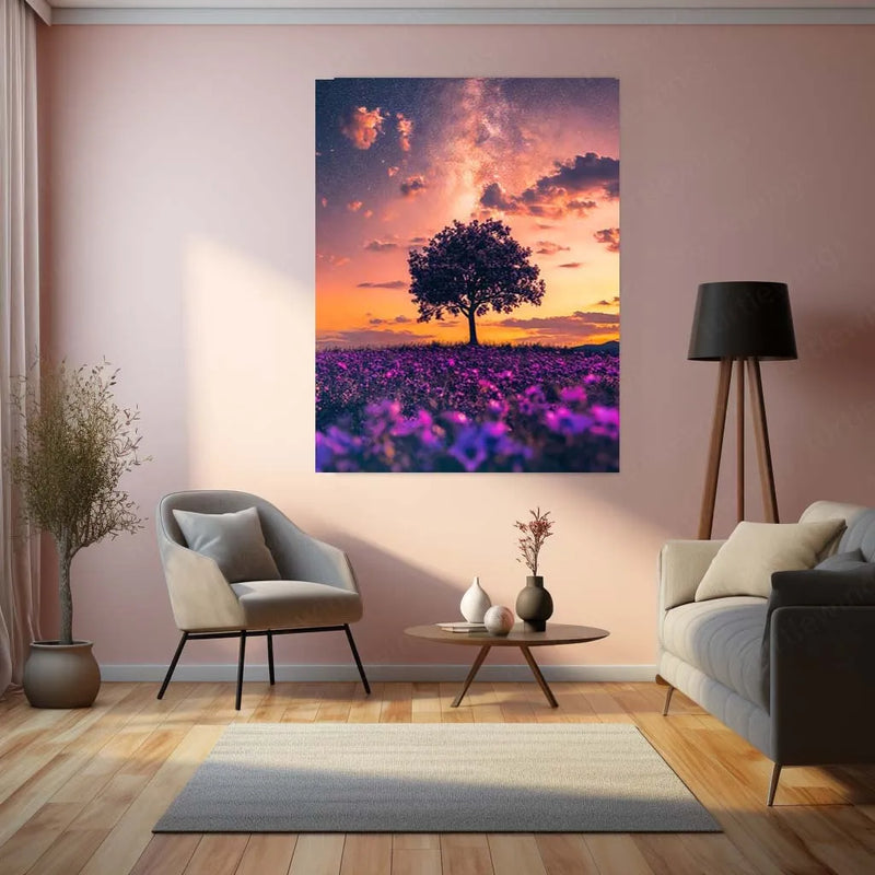 Urban Aesthetic Metal Poster | Aesthetic Tree Metal Poster – Nature-Inspired Wall Art 01 - TURTLEWINGS