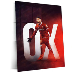 Alex Oxlade-Chamberlain “OX” Liverpool Graphic Poster – Metal Frame - TURTLEWINGS