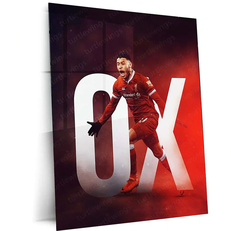 Alex Oxlade-Chamberlain “OX” Liverpool Graphic Poster – Metal Frame - TURTLEWINGS