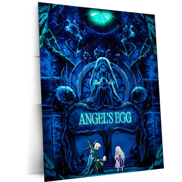 Anime Metal Poster | Angel’s Egg – Echoes of Silence | Surreal Art Metal Frame Poster