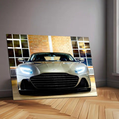 Aston Martin DBS Superleggera – Sleek Supercar Neon LED Metal Poster | Luxury Car Wall Frame