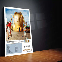 Astroworld – Travis Scott | Iconic Album Cover Metal Poster | HD Metal Wall Frame