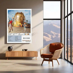 Astroworld – Travis Scott | Iconic Album Cover Metal Poster | HD Metal Wall Frame