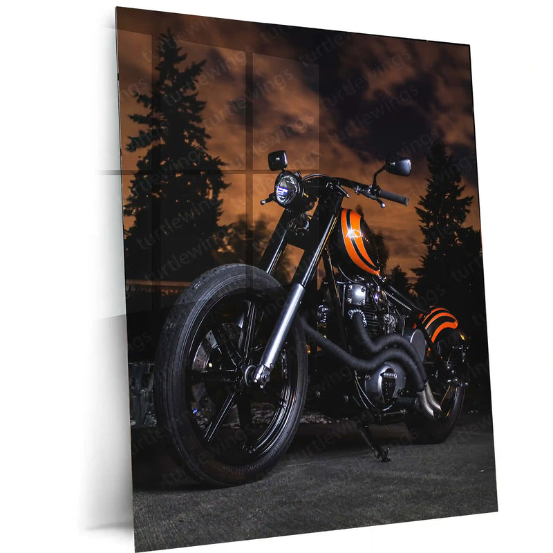 🏍️ Bike Art Metal Frame Poster | Stylish Motorcycle Wall Decor for Riders & Enthusiasts - TURTLEWINGS