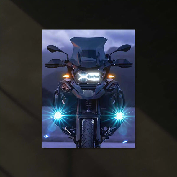 BMW R 1250 Bike Neon LED Metal Frame | Glowing Motorcycle Wall Art | Ride or Die Decor