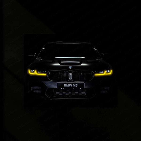 BMW M5 Neon LED Metal Frame - TURTLEWINGS
