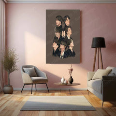 BTS Metal Poster – K-Pop Legends Wall Art for ARMY f2 - TURTLEWINGS