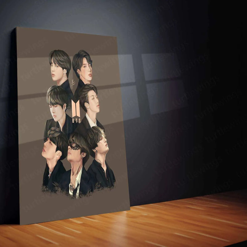 BTS Metal Poster – K-Pop Legends Wall Art for ARMY f2 - TURTLEWINGS