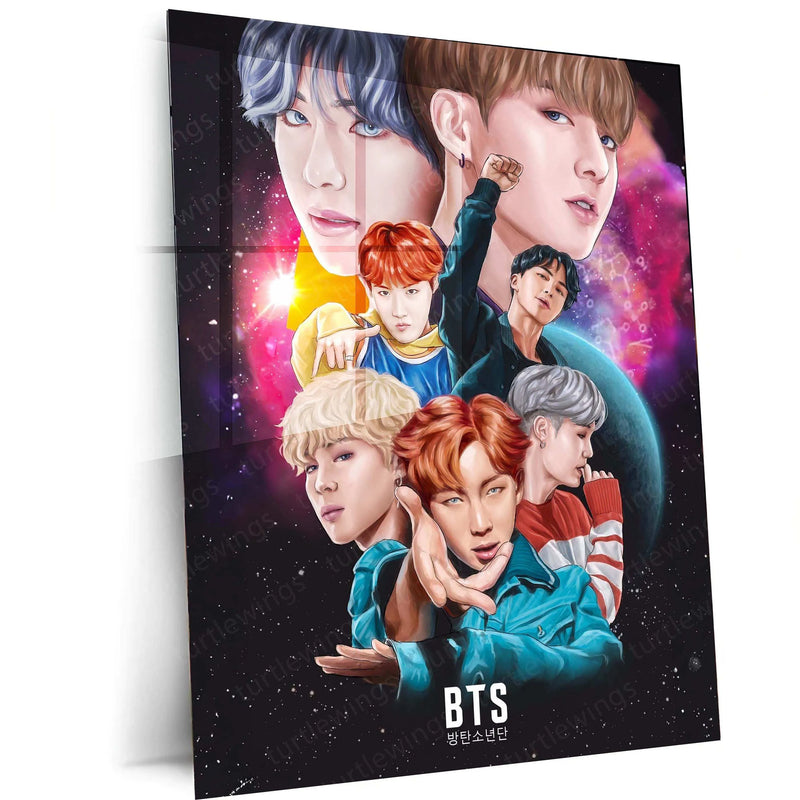 BTS Metal Poster – K-Pop Legends Wall Art for ARMY 4 - TURTLEWINGS