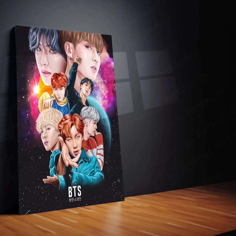 BTS Metal Poster – K-Pop Legends Wall Art for ARMY 4 - TURTLEWINGS