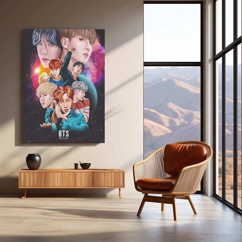 BTS Metal Poster – K-Pop Legends Wall Art for ARMY 4 - TURTLEWINGS