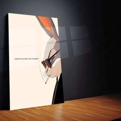 Bugs Bunny Quote Metal Poster – Classic Cartoon Wall Art | Fun & Witty Decor - TURTLEWINGS