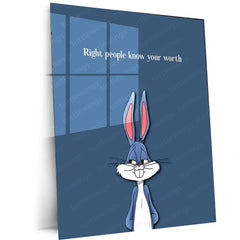 Bugs Bunny Quote Metal Poster – Classic Cartoon Wall Art | Fun & Witty Decor 2 - TURTLEWINGS