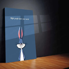 Bugs Bunny Quote Metal Poster – Classic Cartoon Wall Art | Fun & Witty Decor 2 - TURTLEWINGS