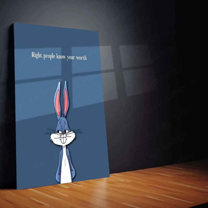 Bugs Bunny Quote Metal Poster – Classic Cartoon Wall Art | Fun & Witty Decor 2 - TURTLEWINGS