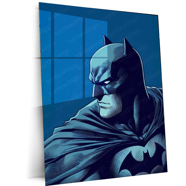 🦇 Batman Metal Frame Poster | Dark Knight Wall Art for Superhero Fans - TURTLEWINGS