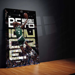 Be Impossible to Ignore – Basketball Iconic Dunk Metal Frame | High-Energy Motivational Poster | Athlete Mindset Wall Art