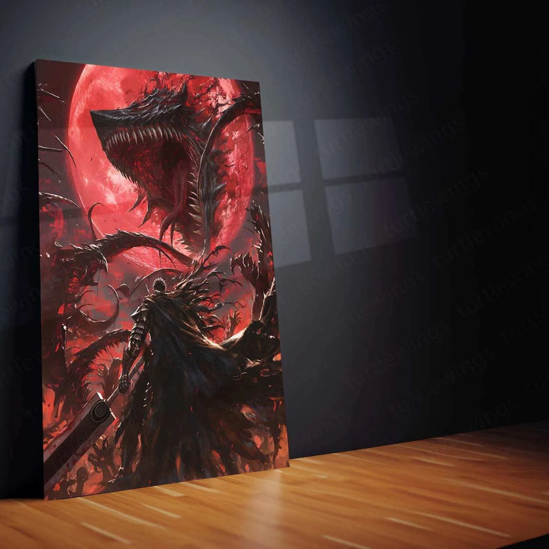 Berserk Metal Poster – Guts Dark Fantasy Anime Wall Art - TURTLEWINGS