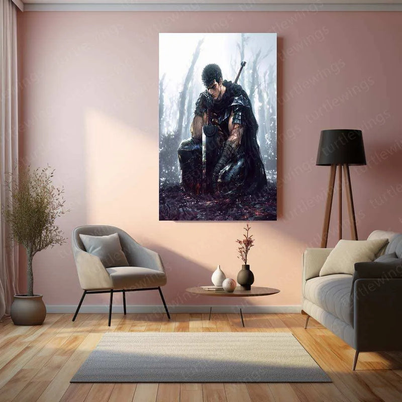 Berserk Metal Poster – Guts Dark Fantasy Anime Wall Art 3 - TURTLEWINGS