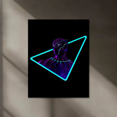 Wakanda Forever | Black Panther Neon LED Metal Poster - TURTLEWINGS