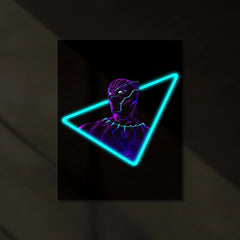 Wakanda Forever | Black Panther Neon LED Metal Poster - TURTLEWINGS