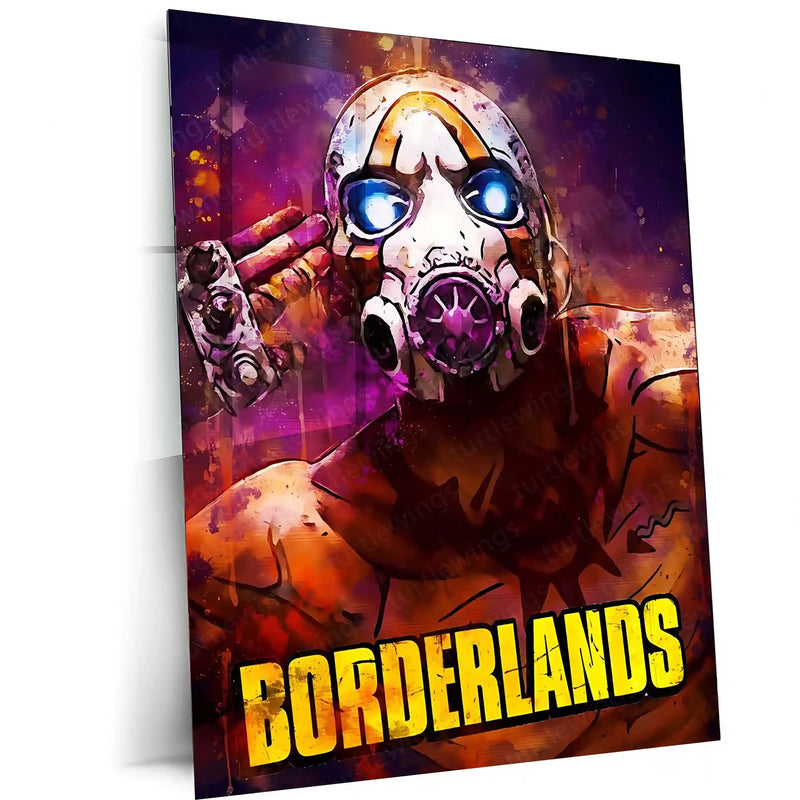 Game Metal Poster | Borderlands – Psycho Mask Metal Poster | Gaming Wall Frame