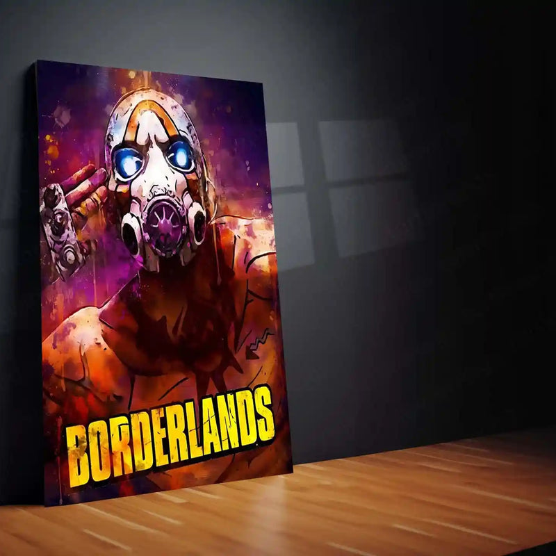 Game Metal Poster | Borderlands – Psycho Mask Metal Poster | Gaming Wall Frame