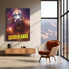 Game Metal Poster | Borderlands – Psycho Mask Metal Poster | Gaming Wall Frame